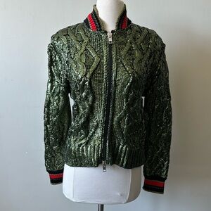 Ermanno Scervino made in Italy sweater/ zip up cardigan